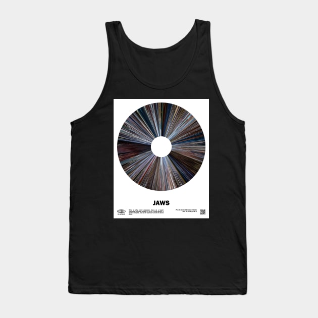 minimal_Jaws Warp Barcode Movie Tank Top by silver-light